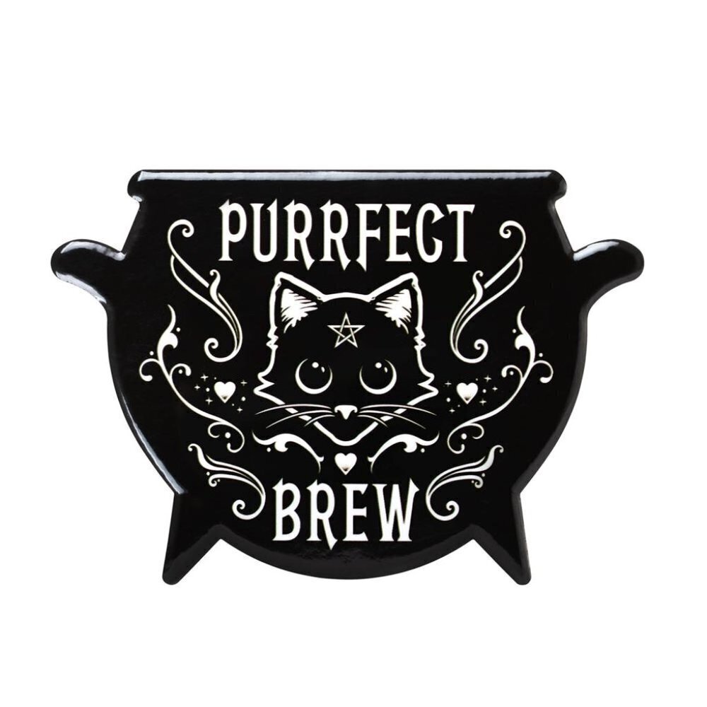 New! Alchemy Gothic Purrfect Brew Coaster